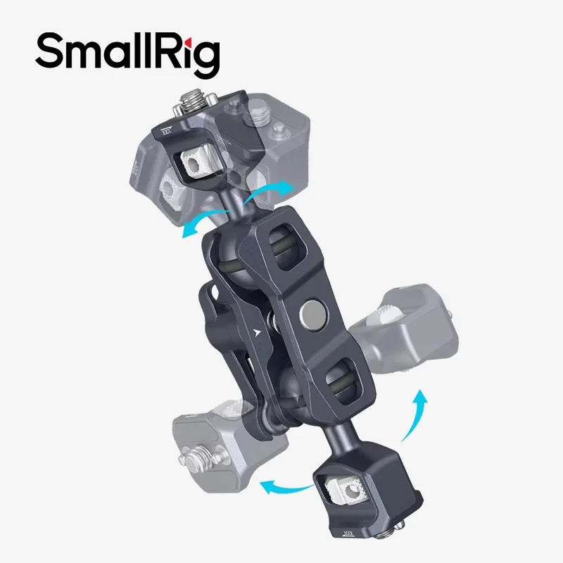 

SmallRig Magic Arm Flexible Articulating Arm with 1/4”Screws, Field Monitor Mount with Dual Ballhead, Adjustable Magic Arm 3873