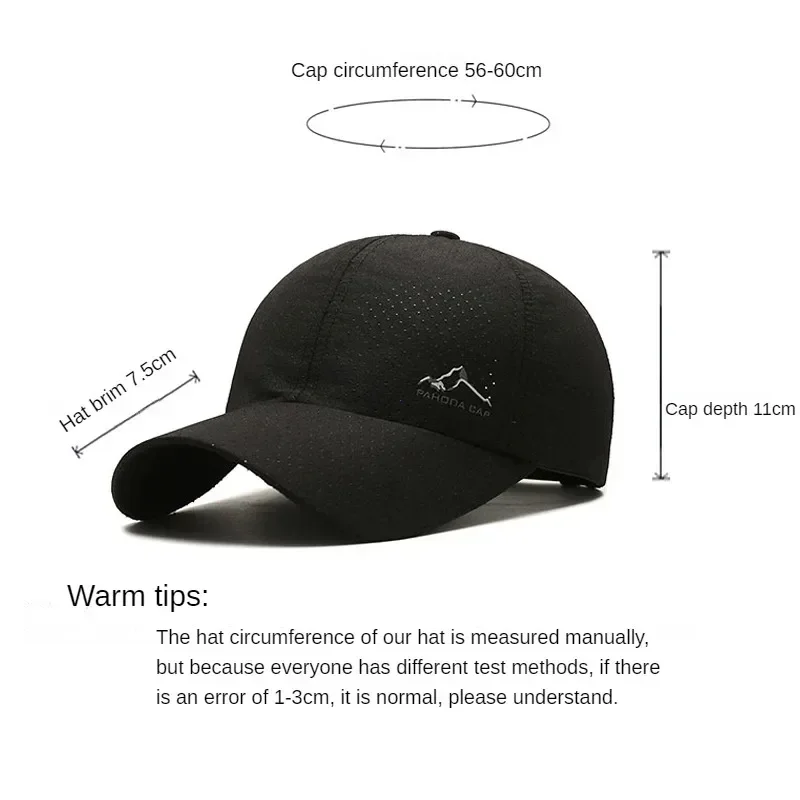 Summer Breathable Mountaineering Hat Mesh Quick-Drying Men's and Women's Outdoor Sports Travel Cycling Running Fishing Mountaine