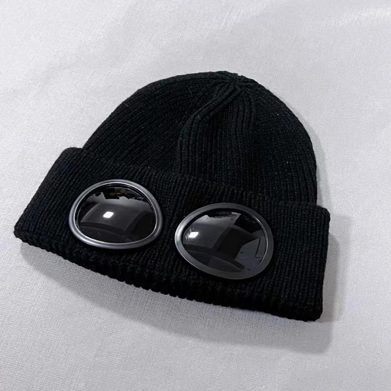 

2024New Ribbed Glasses Autumn/Winter Knitted Hat for Men and Women Outdoor Warmth Couple WINTER Eye Protection Warmth Hats Hats