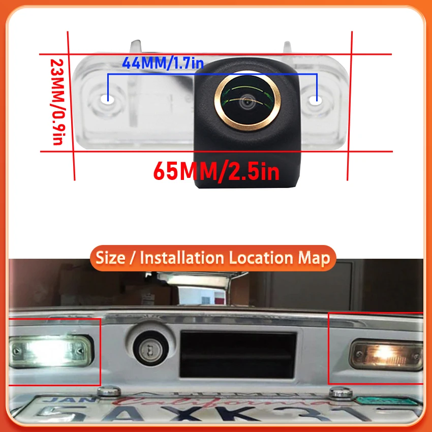 For Mercedes Benz SLK R171 SLK350 320 300 280 230 200 SLK55 AMG 2004~2011 HD 170° FishEye Vehicle Rear View Camera Night Vision
