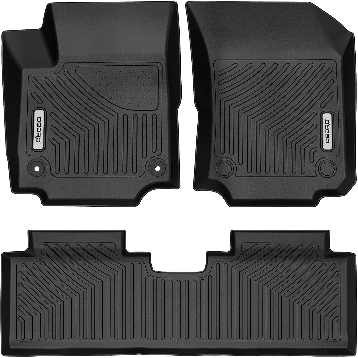 OEDRO Floor Mats Liners For 2018-2023 Chevy Equinox TPE All Weather 1st and 2nd Row Set