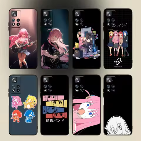 Anime B-Bocchi The Rock Phone Case For Samsung Galaxy A20,A21s,A22,A31,A32,A52,A53,A72,73,A80,A91 Soft Black Cover