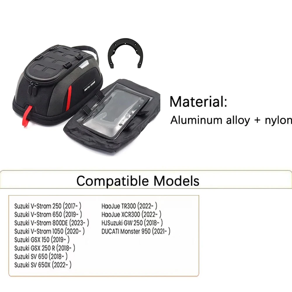 لسوزوكي الخامس ستروم 800de فستروم 1050 دي الإفراج السريع خزان الوقود أطقم 800DE DL800 خزان الوقود حقيبة الخامس ستروم 650 خزان حقيبة الملحقات #5