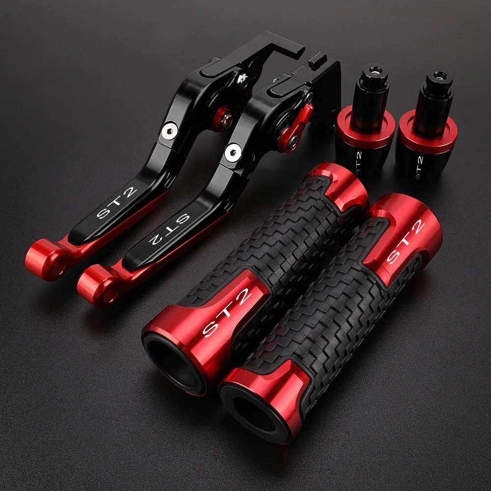 

Motorcycle Accessories FOR Ducati ST2 1998-2003 2002 2001 2000 Brake Lever Clutch Levers Handlebar Grip Handles bar Hand Grips