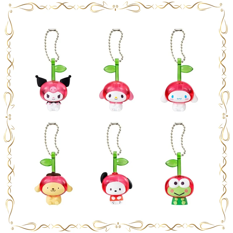 

Hello Kitty Pompompurin Prunus Pseudocerasus Lindl Modeling Keychain Decoration Pendant Gashapon Holiday Gifts Model Toys