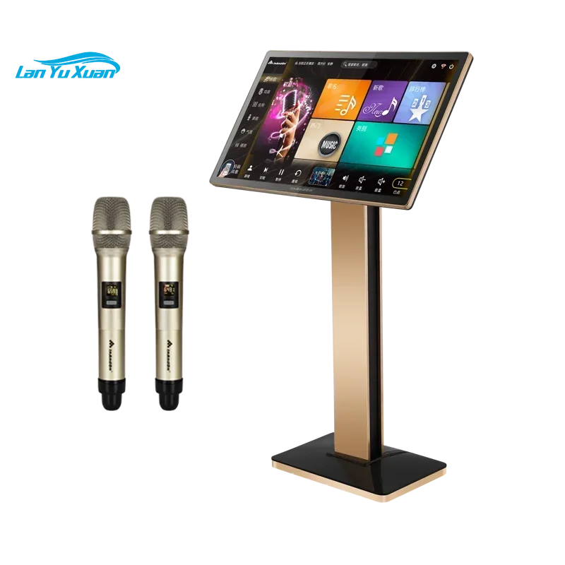 

21.5 Voice Pick Songs Machine 6T Family Living Room KTV Player 4in1 Singing Wifi Connection Karaoke System