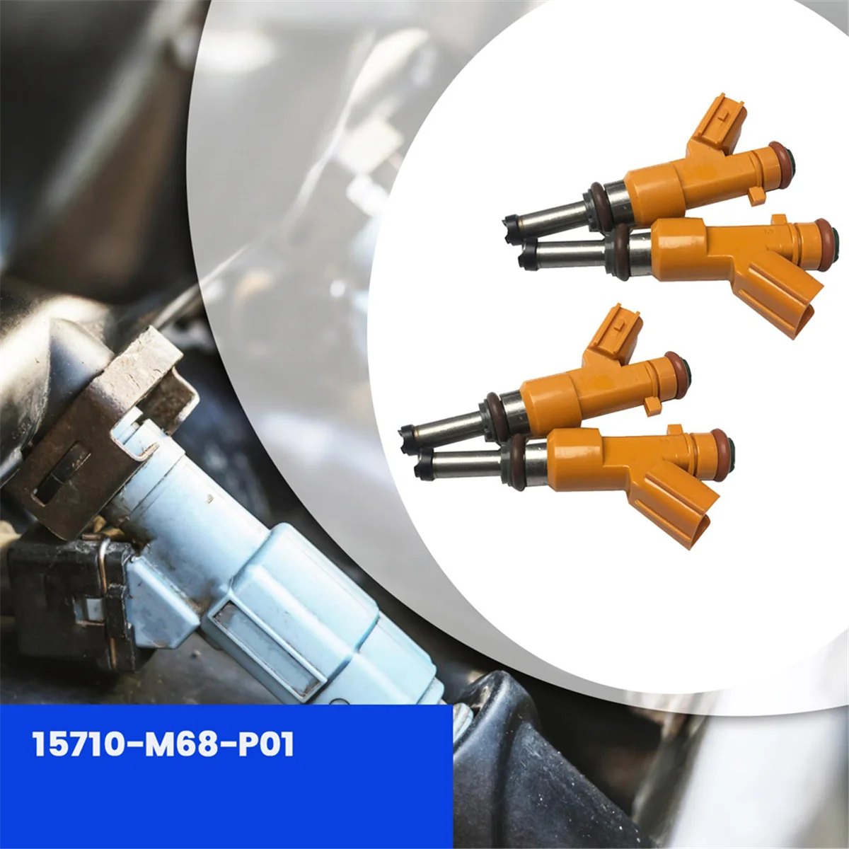 4Pcs Fuel Injectors Nozzles 15710-M68-P01 for Suzuki Jimny From 2018 - Present Fuel Injector XL6-15710M68P01