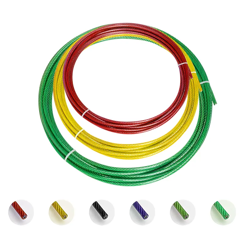 Imagen 5: Cable de Acero Recubierto de Nailon PVC de 1.5/2/3/4/5/6mm, Cable de Acero Inoxidable 304, Cuerda de Alambre Trenzado, Cable de Acero Suave para Tender Ropa