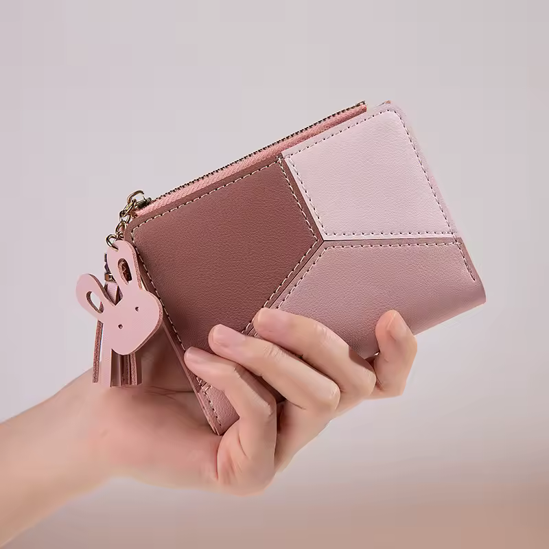 Women's Wallet PU Leather Women's Wallet Made of Leather Women Purses Card Holder Foldable Portable Lady Coin Purses - Image 2