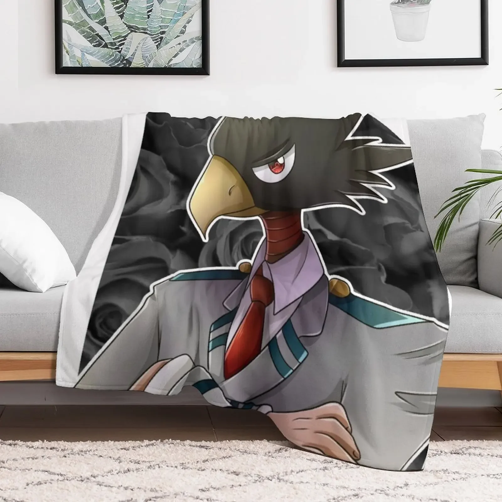 Fumikage Tokoyami Throw Blanket Sofa Quilt Personalized Gift Blankets