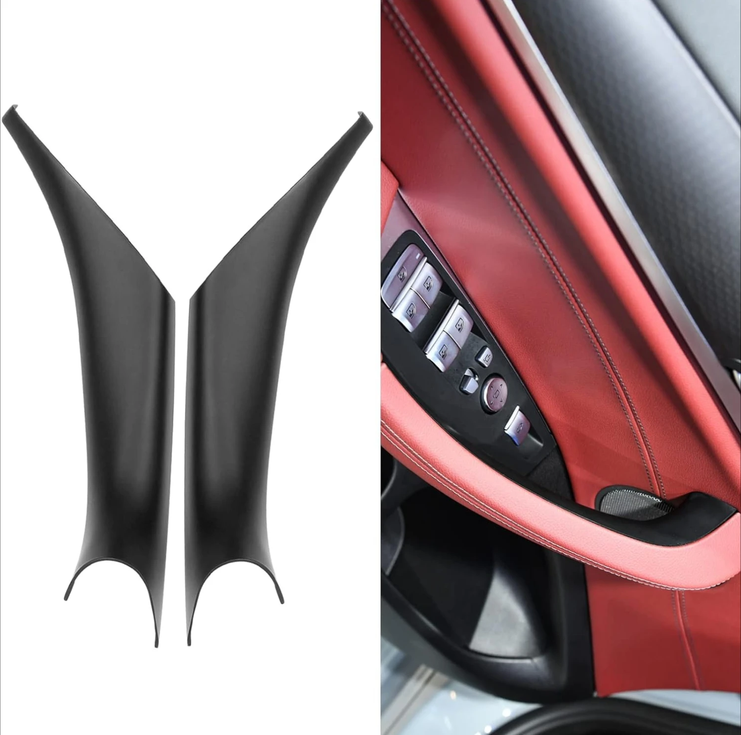 Higher Quality Car Door Handle For BMW X3 G01 For BMW X4 G02 Door Handle Covers Left/Right Interior Black Door Pull Handle