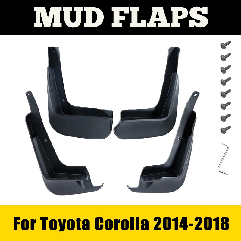 Mudguards For Toyota Corolla Altis E160 E170 2014-2018 2015 4pcs Fender Mudflap Mud Guard Splash Flaps Car Accessories Auto Mud