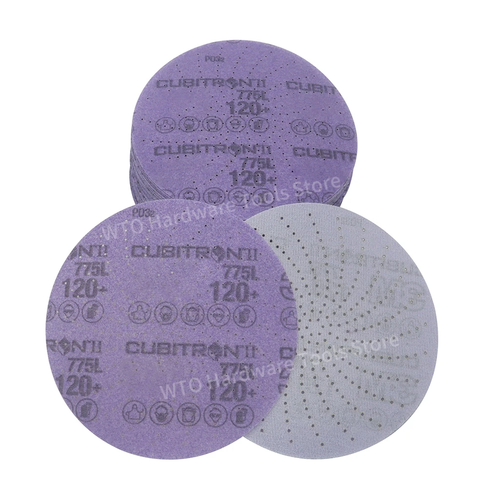 50-disques-abrasifs-cubitron-ii-hookit-de-6-pouces-disque-abrasif-ceramique-violet-775l-de-6-pouces-pour-le-decapage-de-peinture-motif-multi-trous