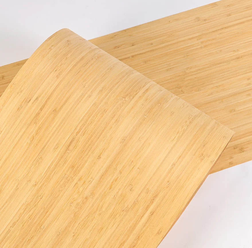 Thick:0.5mm Length:2.5m Width:400mm Natural Fine carbonized bamboo veneer Home DIY Decoration Woodworking Veneer Materials