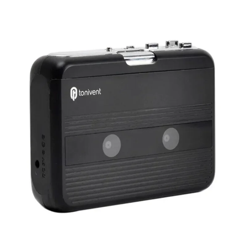 

TONIVENT TON007B Portable Bluetooth Cassette Player with 3.5mm Headphone Auto Reverse Function Stereo FM Radio Cassette Player