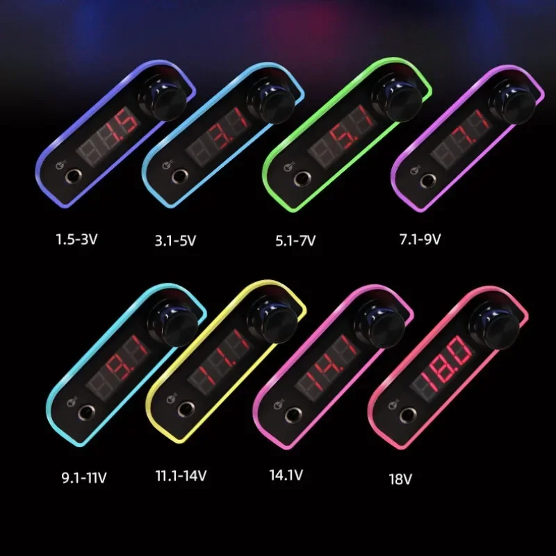 Regenbogen Licht Tattoo Netzteil LCD-Display Tattoo Netzteil einstellbare Spannung Mini Tattoo Stickerei Netzteil