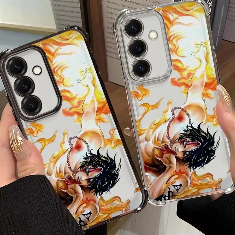 Мягкий чехол One Ace Cartoon Fire для телефона Samsung Galaxy A23 A14 A24 A25 A34 A16 A32 A13 A15 A23 A12 A35 A33 A22