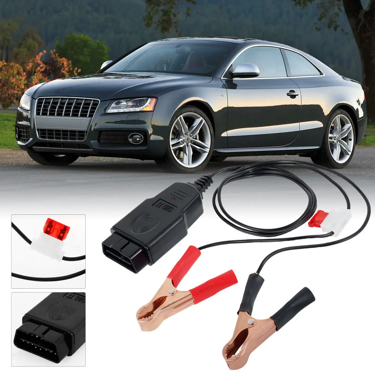 

Автомобильный компьютер ECU Memory Saver Авто OBD2 Инструмент для замены аккумулятора Автоматический аварийный кабель питания Инструмент обнаружения утечки аккумулятора