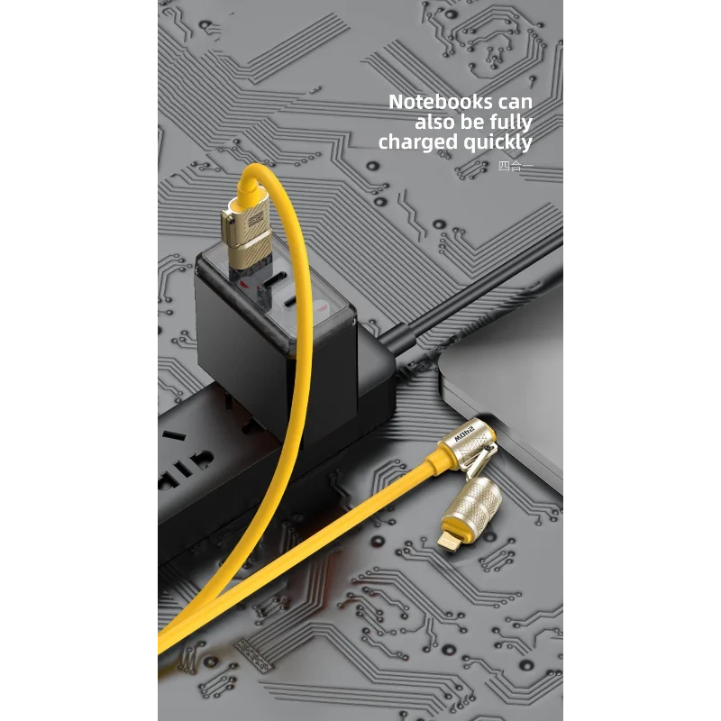 Cavo dati di ricarica rapida quattro in uno da 240 W, adatto per Huawei Android, cavo per telefono cellulare Apple, tablet