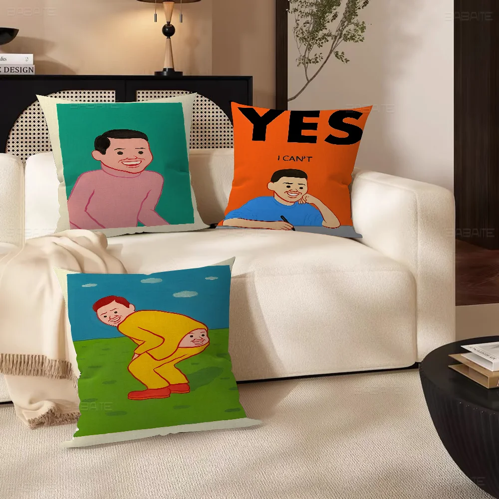 

Joan Cornella Art Prints Anime Cushion Cover Pillow Cover Decor Pillowcase Printed Cushion Case for Couch