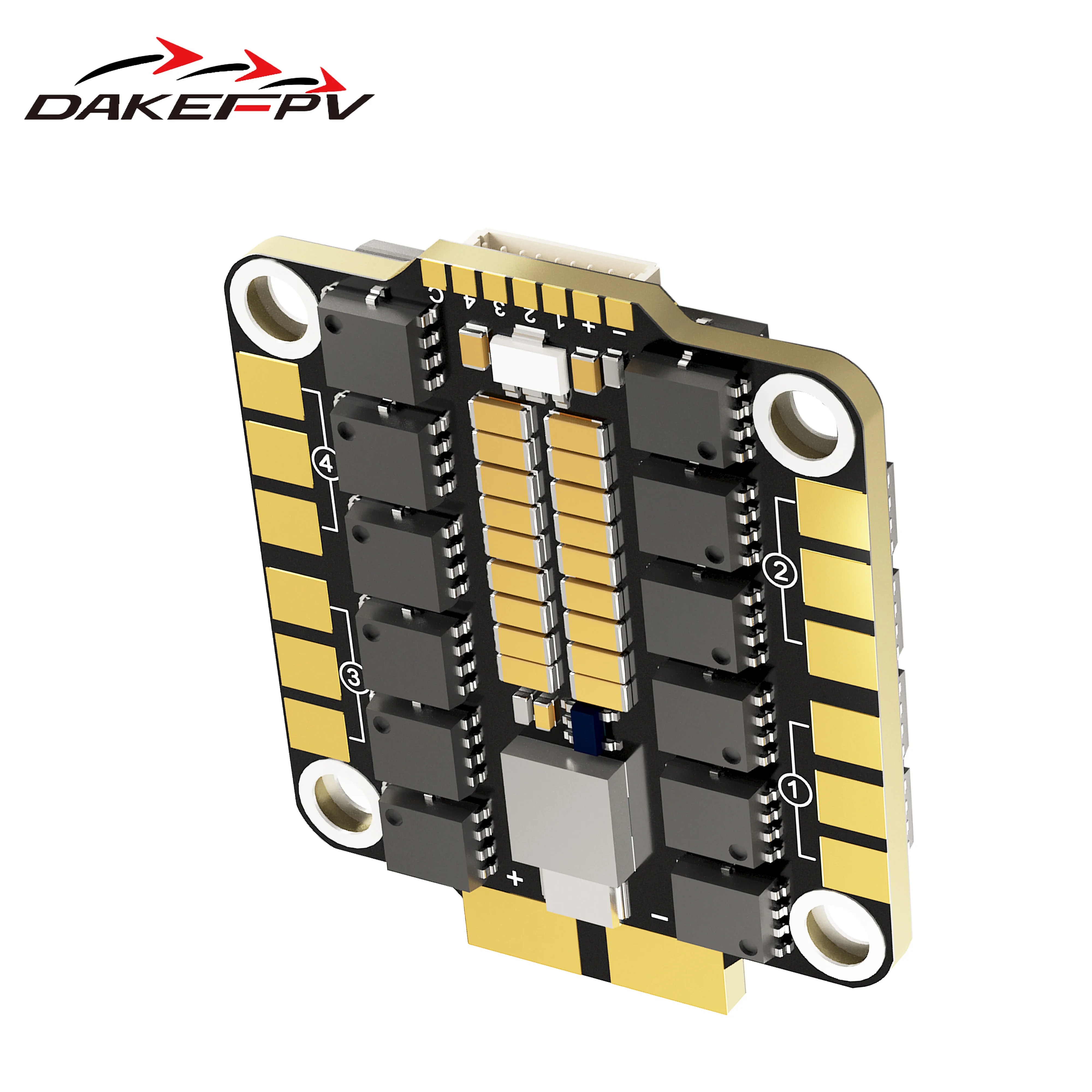 DAKEFPV ESC 6S 55A 8S 60A 70A 8bit 4in1 ESC H743 Stack Support Blheli_s / Bluejay for RC FPV Racing Mark4