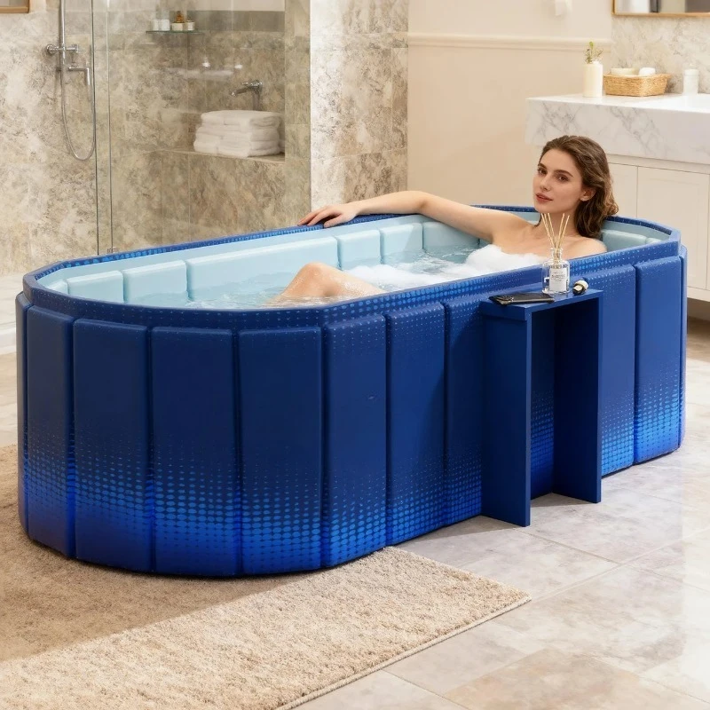 

1PC Portable Bathtub Ice Bath Tub - Foldable Collapsible Bathtub for Adult Shower Bathroom Hot SPA