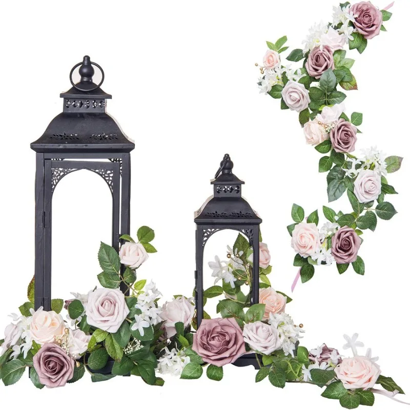 

Artificial flower vine lantern flower dining table center decoration wedding