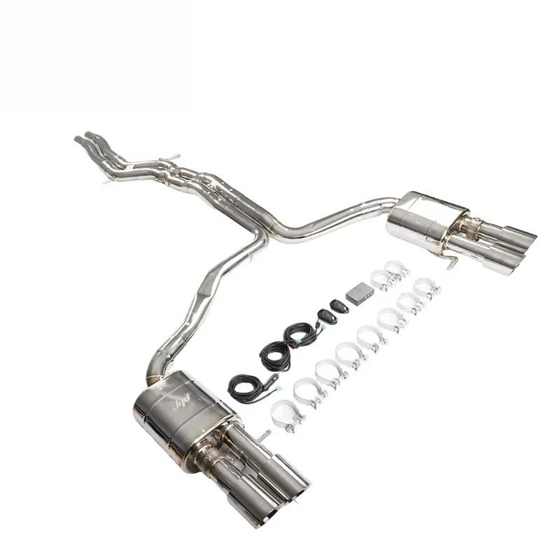 High Performance Catback Exhaust for A6 C7.5 C8 2.0T 3.0T Stainless Steel Pipes with Acoustical Damper