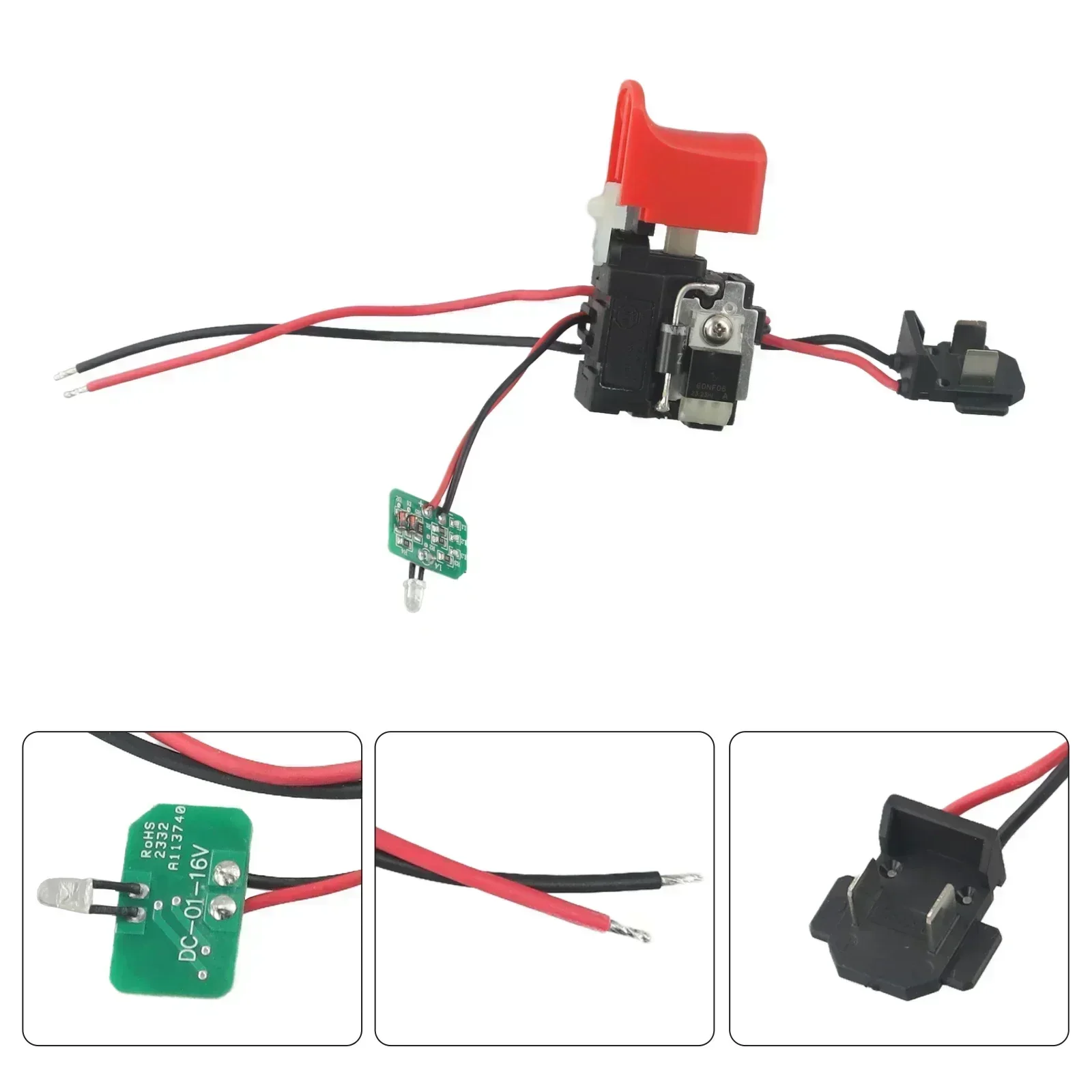 

Drill Trigger Switch for Electric Hand Drills Angle Grinder Speed Control Accessory with Illuminating Function