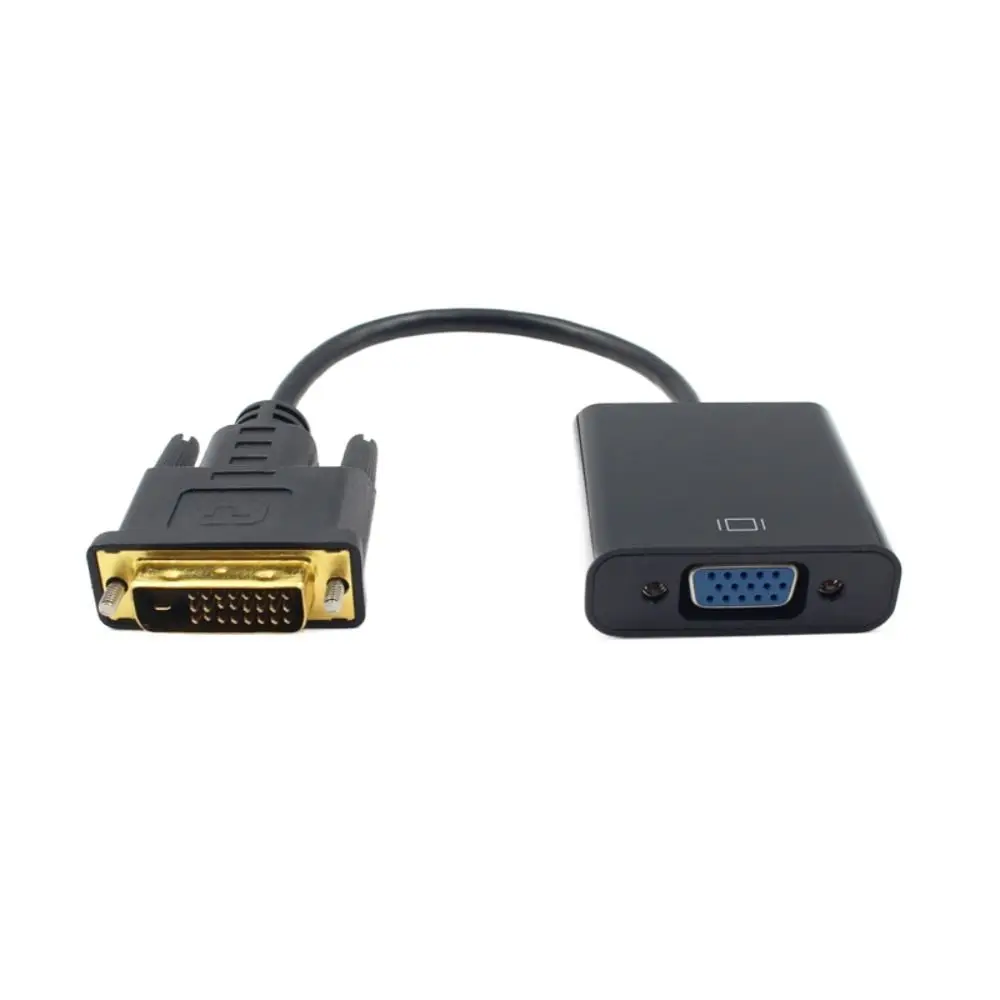 DVI To VGA DVI-D DVI To VGA Adapter VGA Output 24+1 DVI DVI-D DVI To VGA Converter Adapter Cable DVI Input DVI To VGA Converter