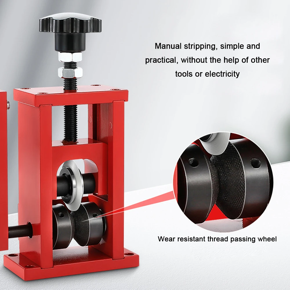 【جديد】أداة تجريد الأسلاك المنزلية اليدوية أداة تجريد الأسلاك اليدوية آلة تقشير الكابلات النحاسية مع كرنك اليد لسلك 1.5-25 مم