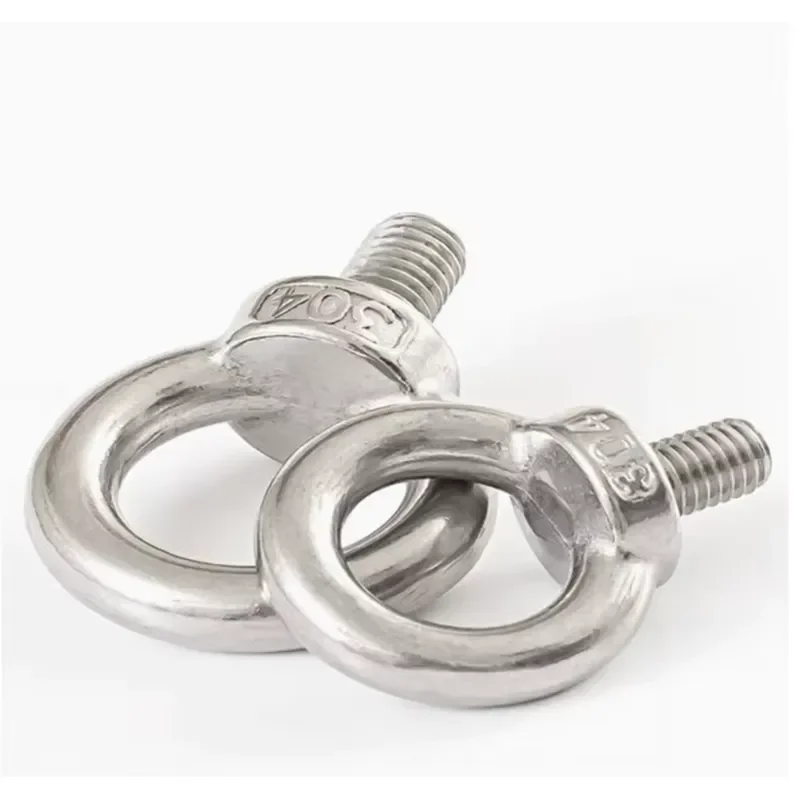 304 Stainless Steel Self-Tapping Eye Screw with Round Hook (Screw Eye)