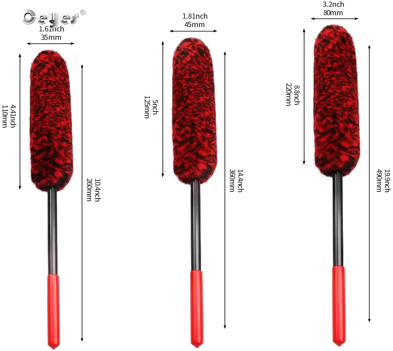 Car Wheel Woolies Plush Soft Alloy Wheel Cleaning Brush Detailing Brushes For Auto Motorcycle Maintenance Care Clean Tool