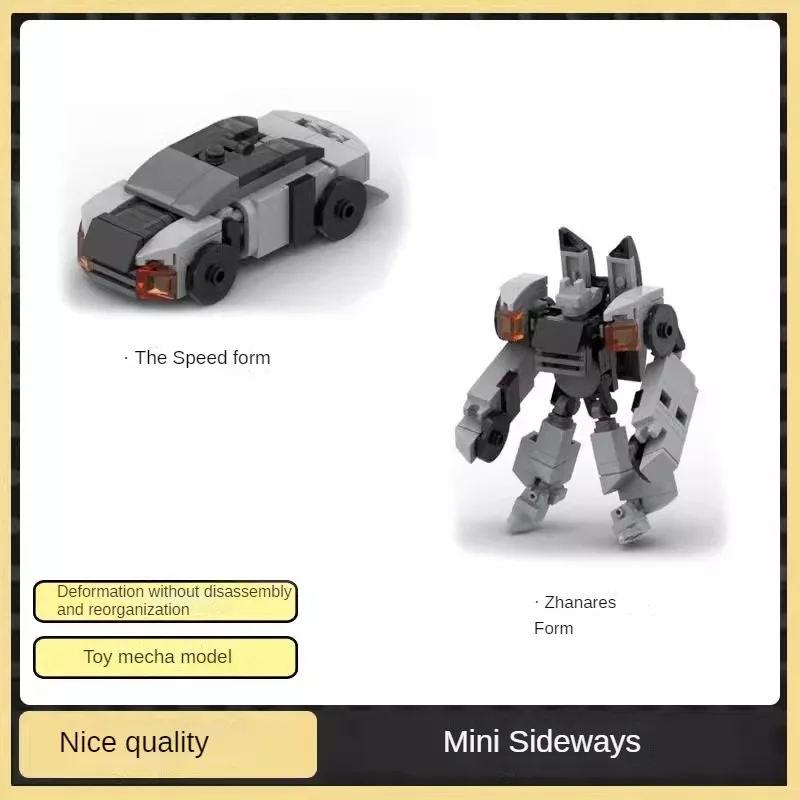 MOC Shape-shifting mini Shape-shifting Mecha exoscheleton Car series robot puzzle building blocks giocattolo regalo di compleanno del ragazzo