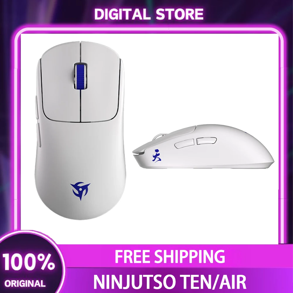 

Беспроводная мышь NINJUTSO TEN/AIR, 8000 Гц, легкая мышь для киберспорта, игровая мышь на заказ, аксессуары для ПК и геймеров, подарки