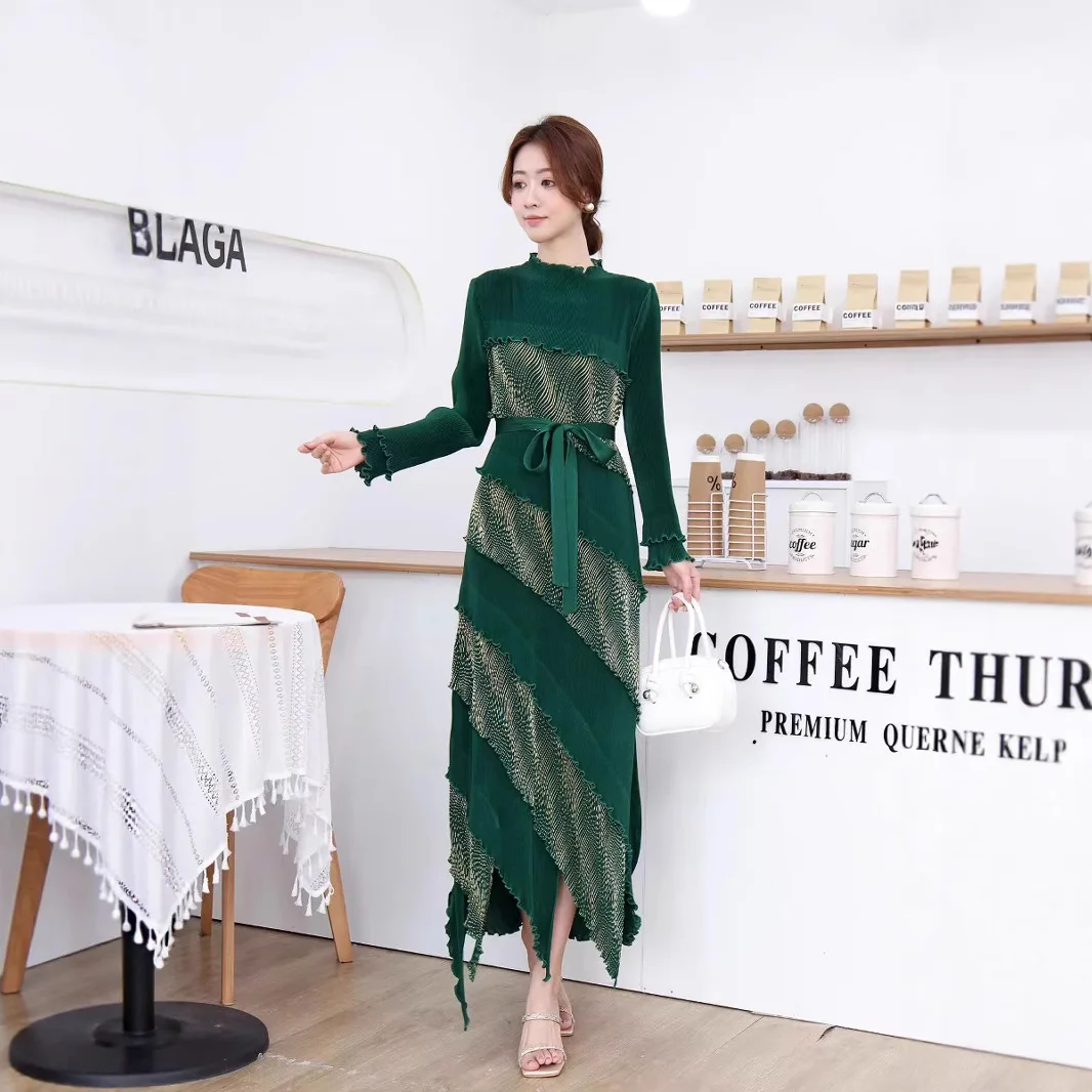 

Miyake Pleated Temperament Dress, High-end Women's Clothing, Elegant and Gentle Style New Long Dress in Spring and Summer 2025