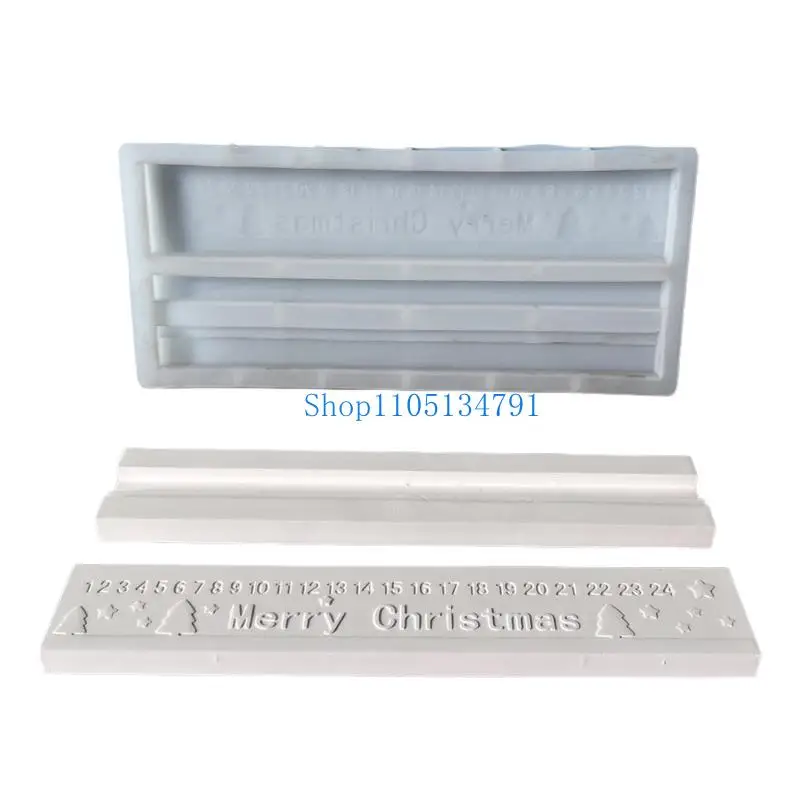 98km Advent Calendar Silicone Mold Heat Resistant Nonstick Surfaces Silicone Texture or Resin Crafts and Festival Baking