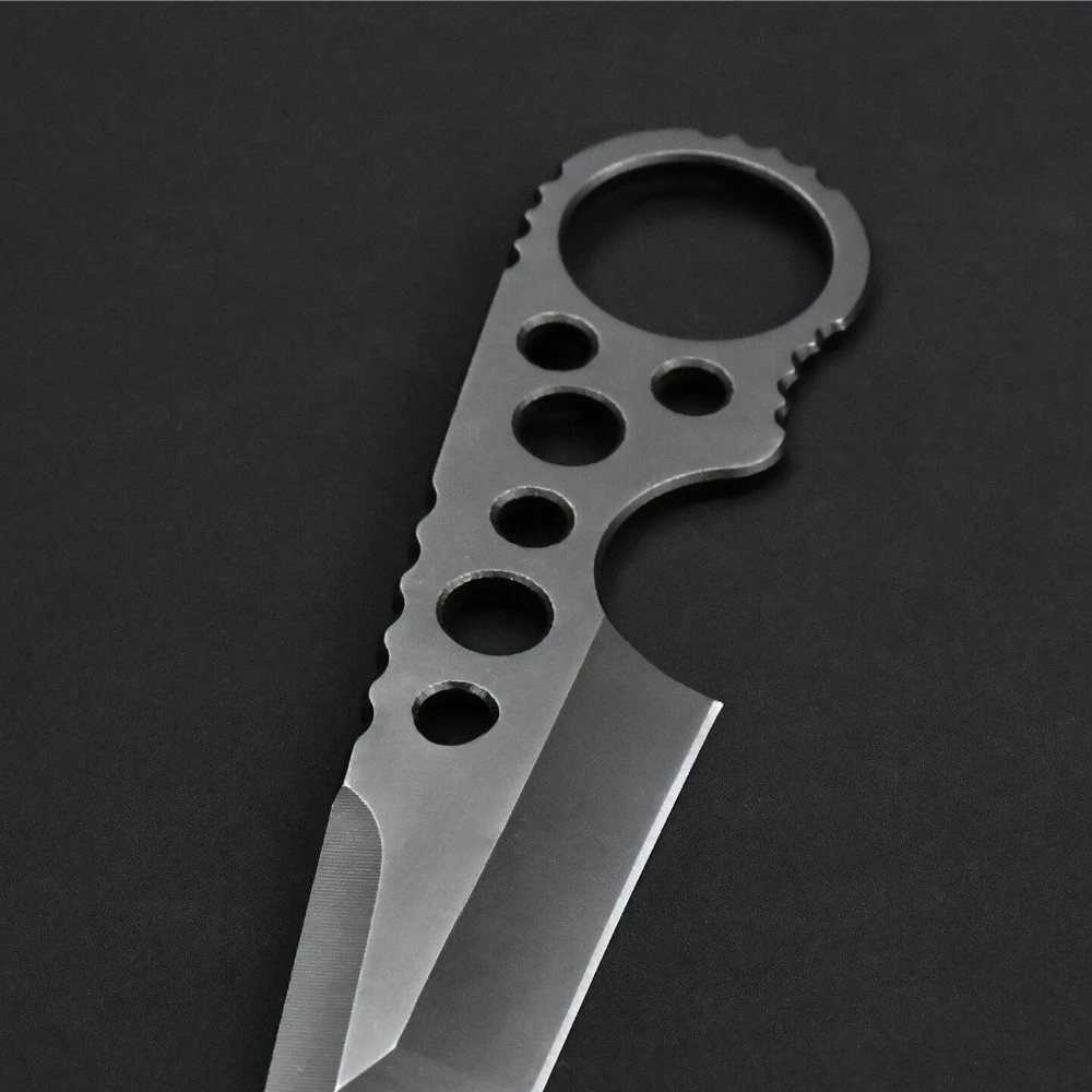 All 440c Mini Straight Knife with Sheath Portable EDC Cutter Wilderness Camping Trekking Climbing Backpacking Outdoor Essentials view 5