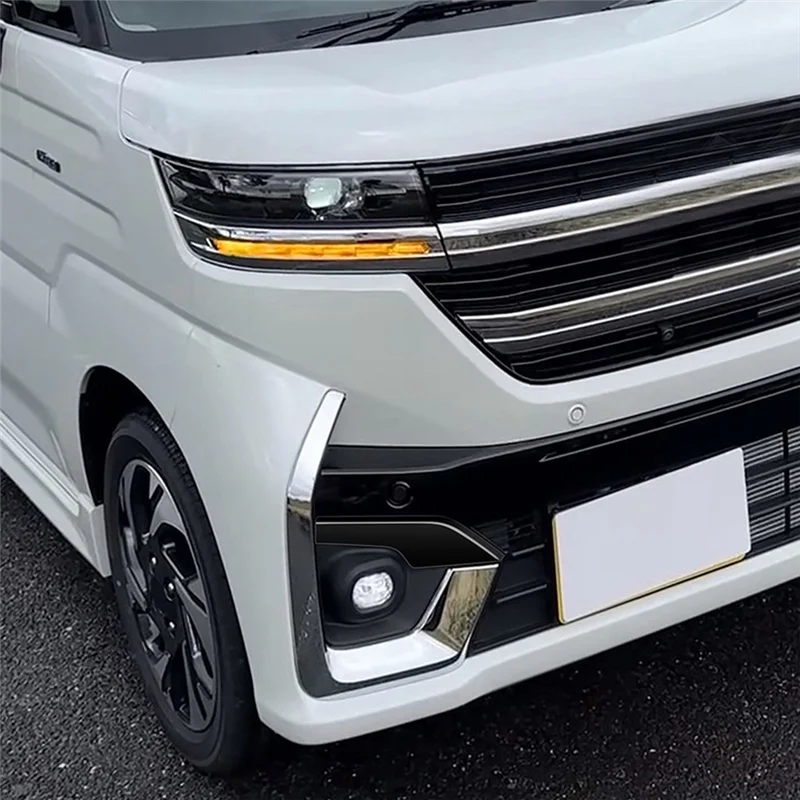 Car Front Bumper Fog Lamp Eyebrow Cover Decorative Trim Accessories For Suzuki SPACIA/SPACIA Custom MK04 Series