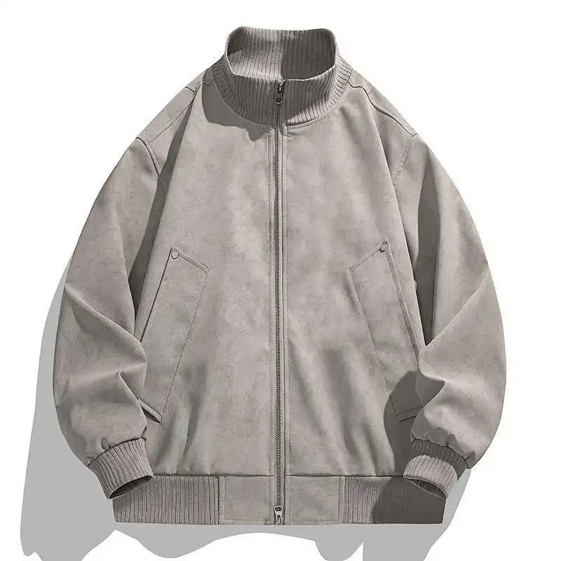 جديد بسيط متعدد الاستخدامات عصري أمريكي ريترو موضة الاتجاه فضفاض مريح بلايز عادية جاكيتات الرجال