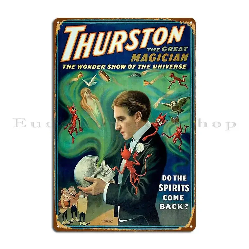 Thurston Spirits Sientelamagia Metal Sign PaintingCustom Wall Decor Bar Wall Decor Tin Sign Poster