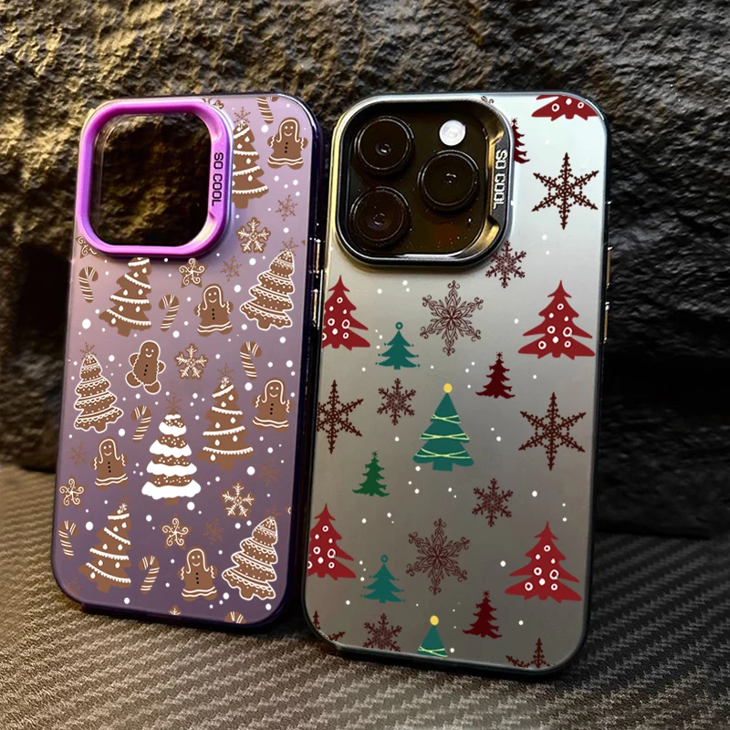 

Christmas Tree Design TPU Basic Case for Xiaomi Poco F6 X6 X5 M6 Pro F5 Mi 11 Lite 5G 14 13 12 14T 13T 12T Matte Hrad Back Cover