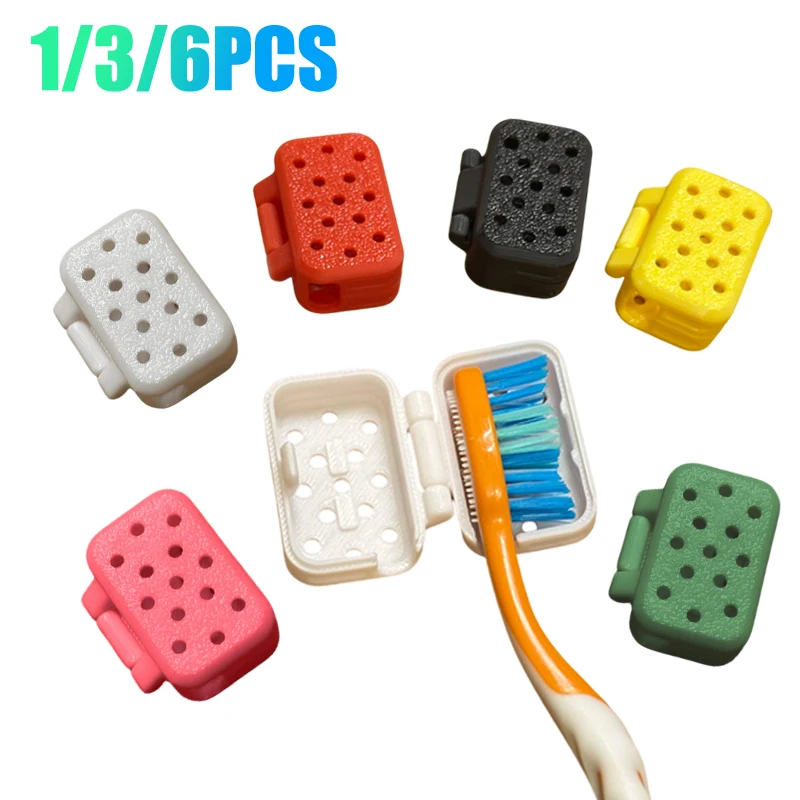 

Портативный держатель для зубных щеток для дома и путешествий, зажимы, защитная крышка для зубной щетки, мини-коробка для хранения головки зубной щетки, универсальный чехол