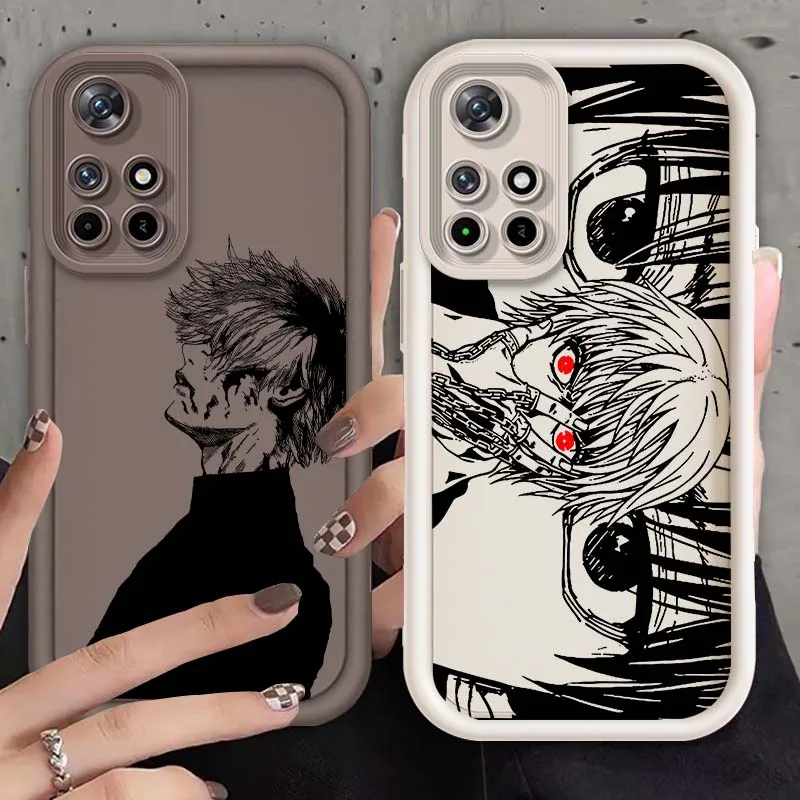 

Anime Luxury Tokyo Ghoul For Xiaomi Mi Poco X3 X4 X5 X6 M4 M5 M5s M6 F4 F5 F6 Pro GT Plus 5G Eye Ladder Cover Phone Case