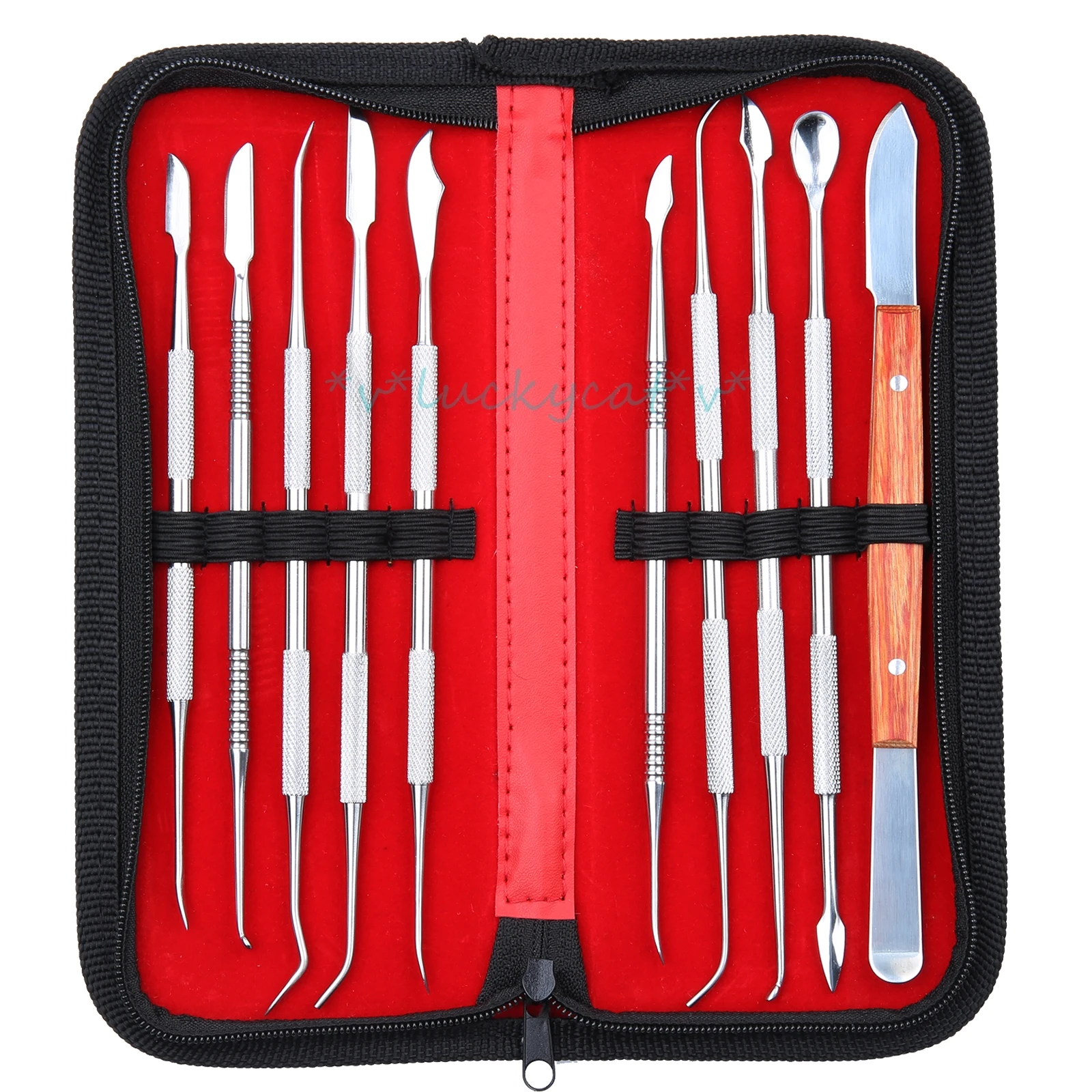 

1set NEW Dental Wax Carving Tools Set Surgical Dentist Sculpture Knife Instruments Tool