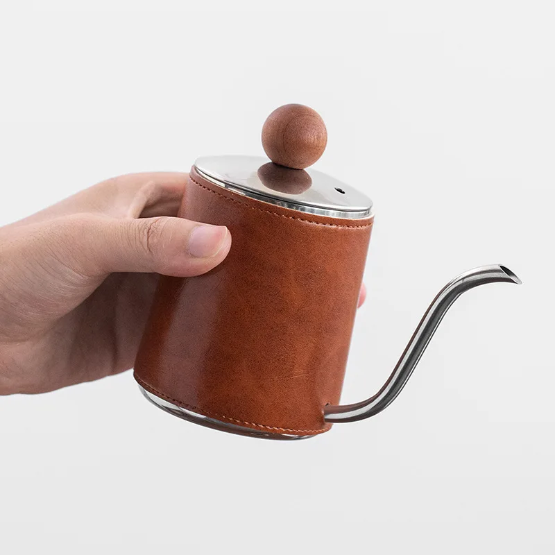 

Hand brewed coffee brewing pot, small household, stainless steel coffee pot 350ML