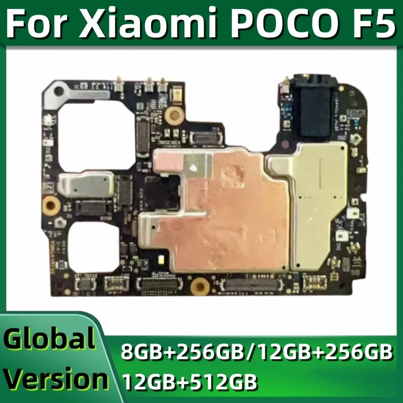 Motherboard for POCO F5, 22101320G, Mainboard, Logic Board, MIUI 14, 256GB Global ROM