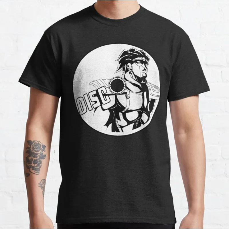 

07092 JoJo's Bizarre Adventure Anime Gift t shirt Star platinum disk Graphic Clothes Y2K clothing Cartoon Tee All size Tops