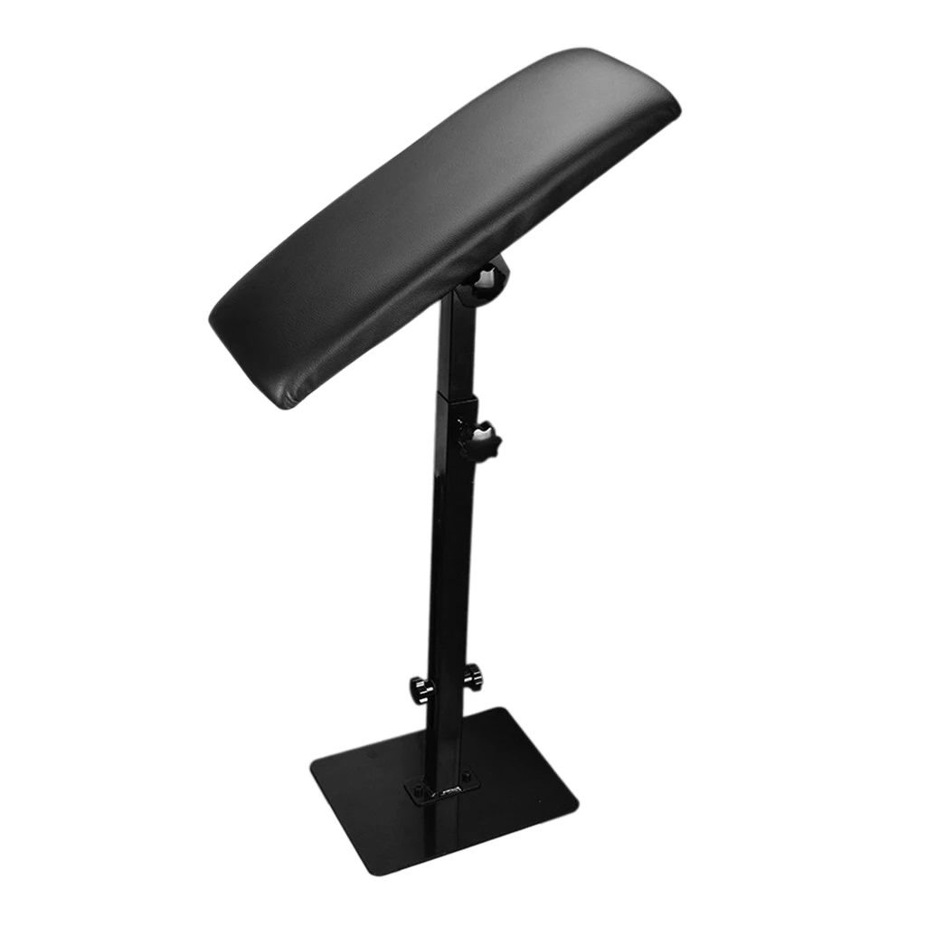 Salon Armrest Stand Portable PU Leather Pad Leg Arm Rest Holder Chair