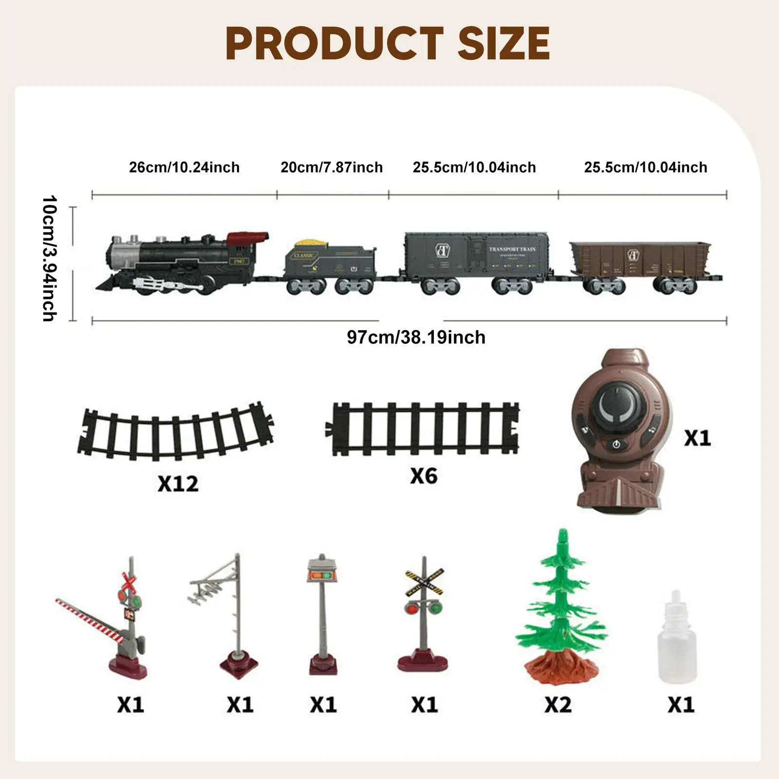 Electric Train Toy Easy Assemble Railway Tracks Sets for Boys Girls Children